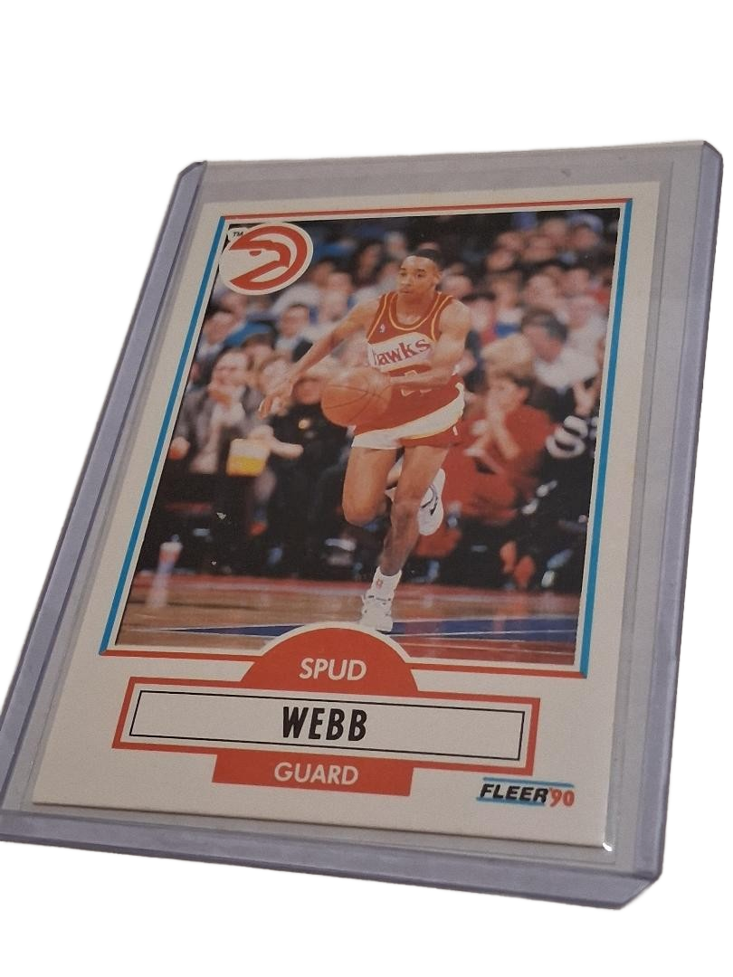 1990-91 Fleer Spud Webb Atlanta Hawks Basketball Card #5