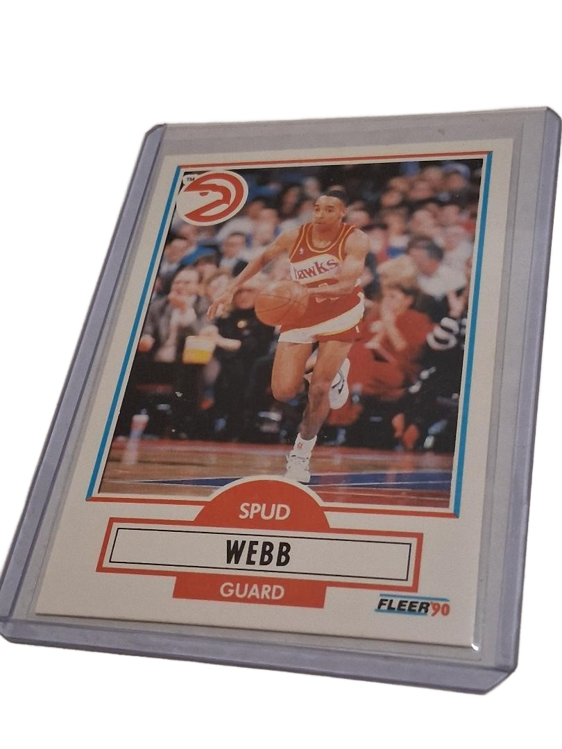 1990-91 Fleer Spud Webb Atlanta Hawks Basketball Card #5