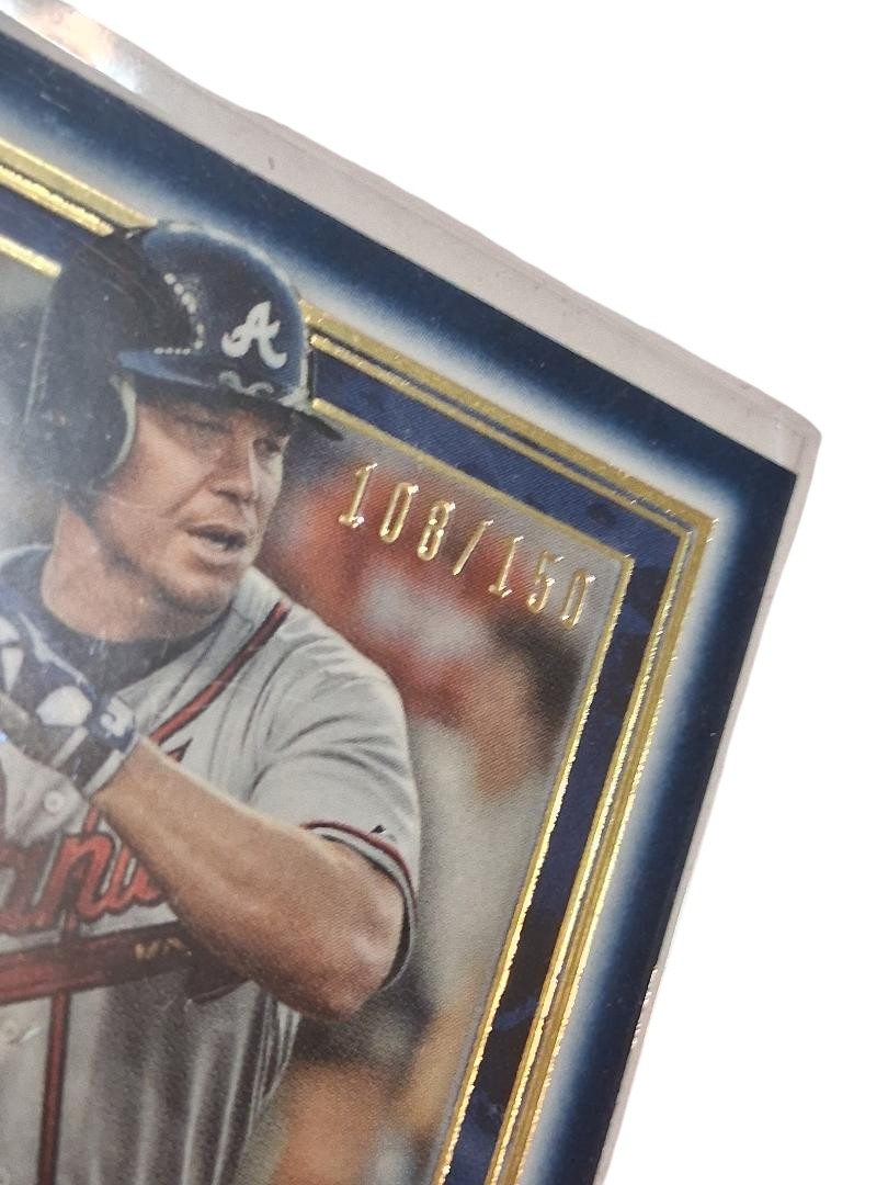 2020 Topps Museum Collection Sapphire Chipper Jones #69 HOF