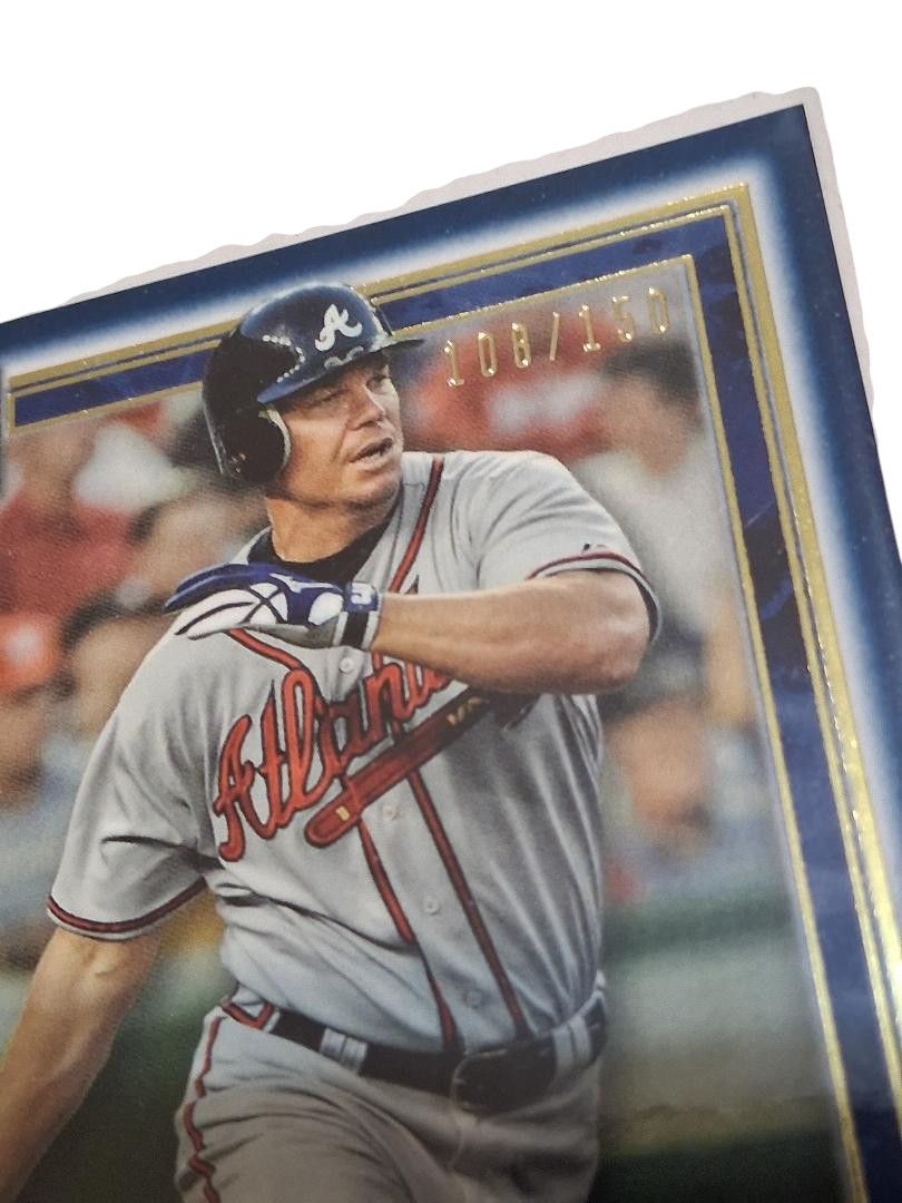 2020 Topps Museum Collection Sapphire Chipper Jones #69 HOF
