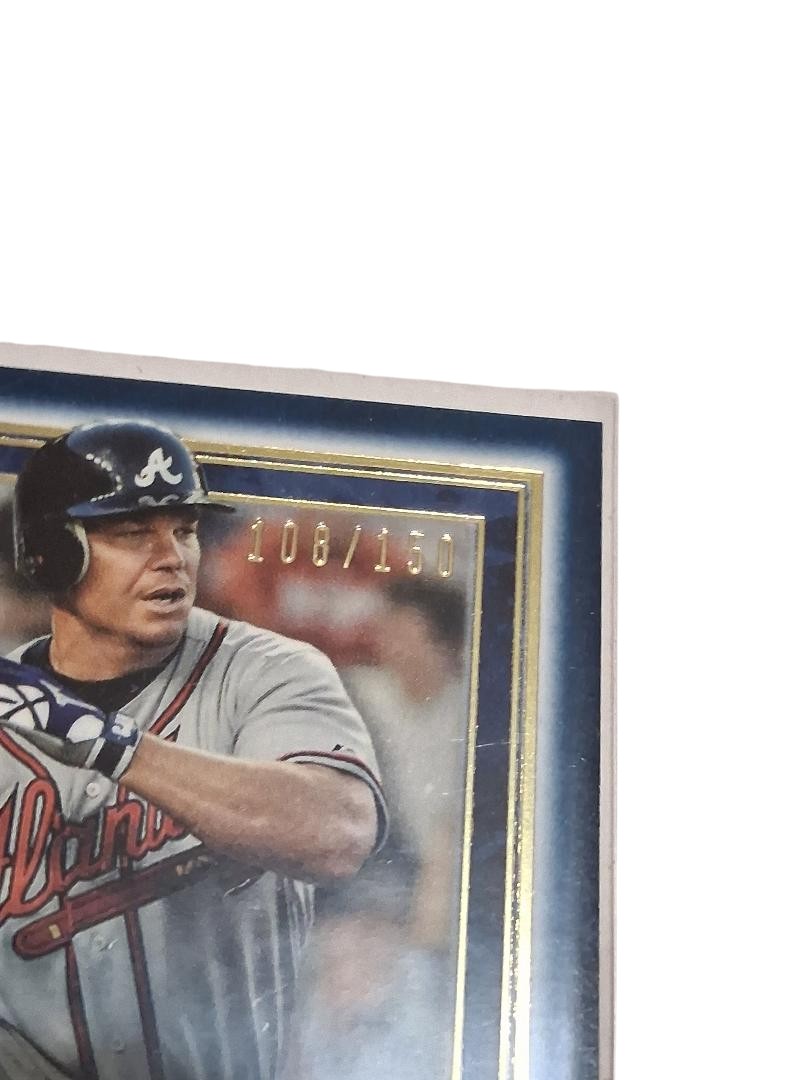 2020 Topps Museum Collection Sapphire Chipper Jones #69 HOF