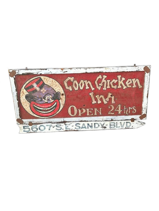 Antique vintage advertising sign