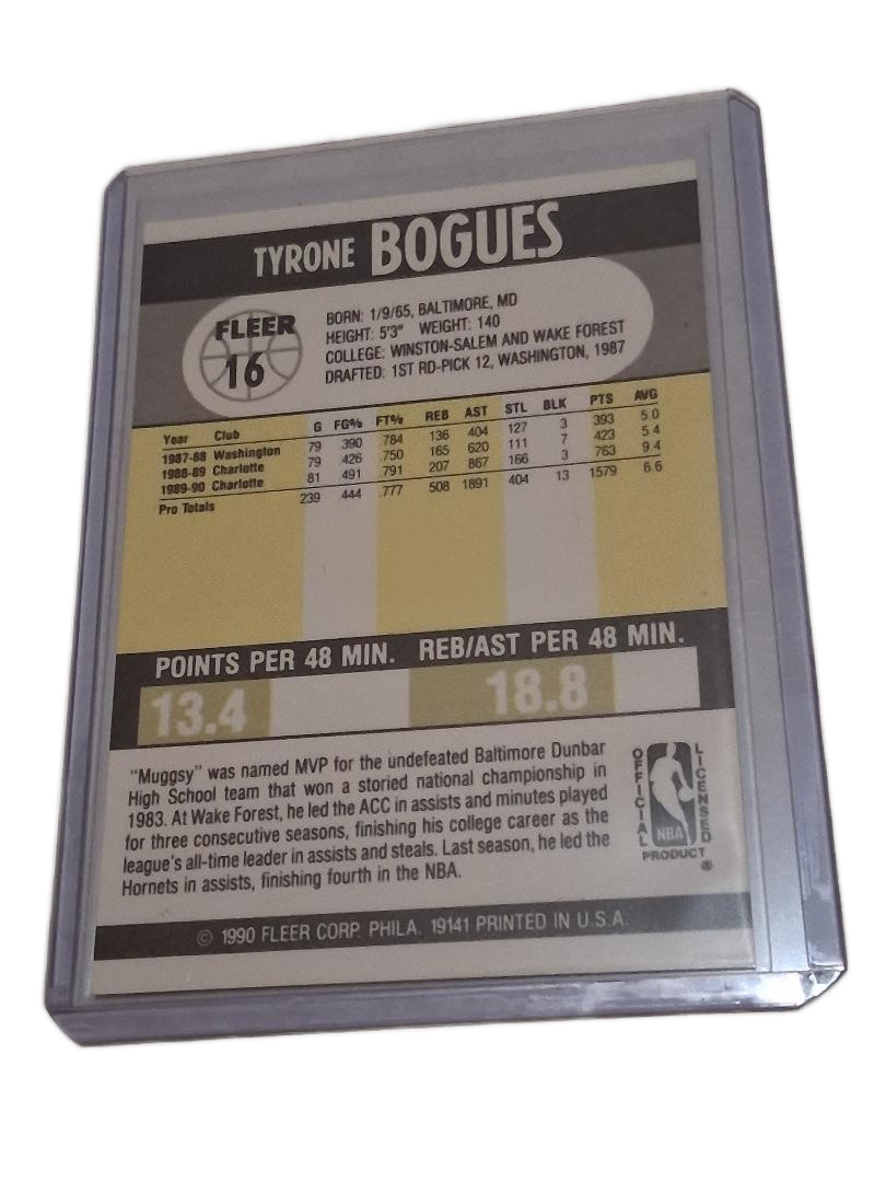 1990-91 Fleer - Muggsy Bogues #16