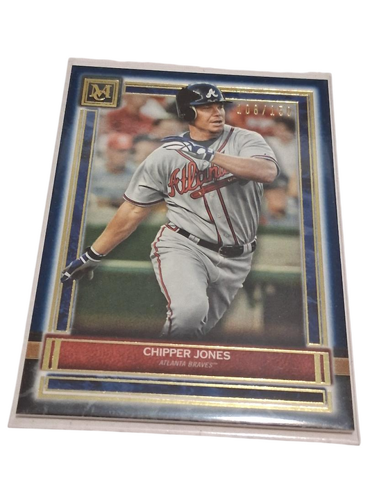 2020 Topps Museum Collection Sapphire Chipper Jones #69 HOF