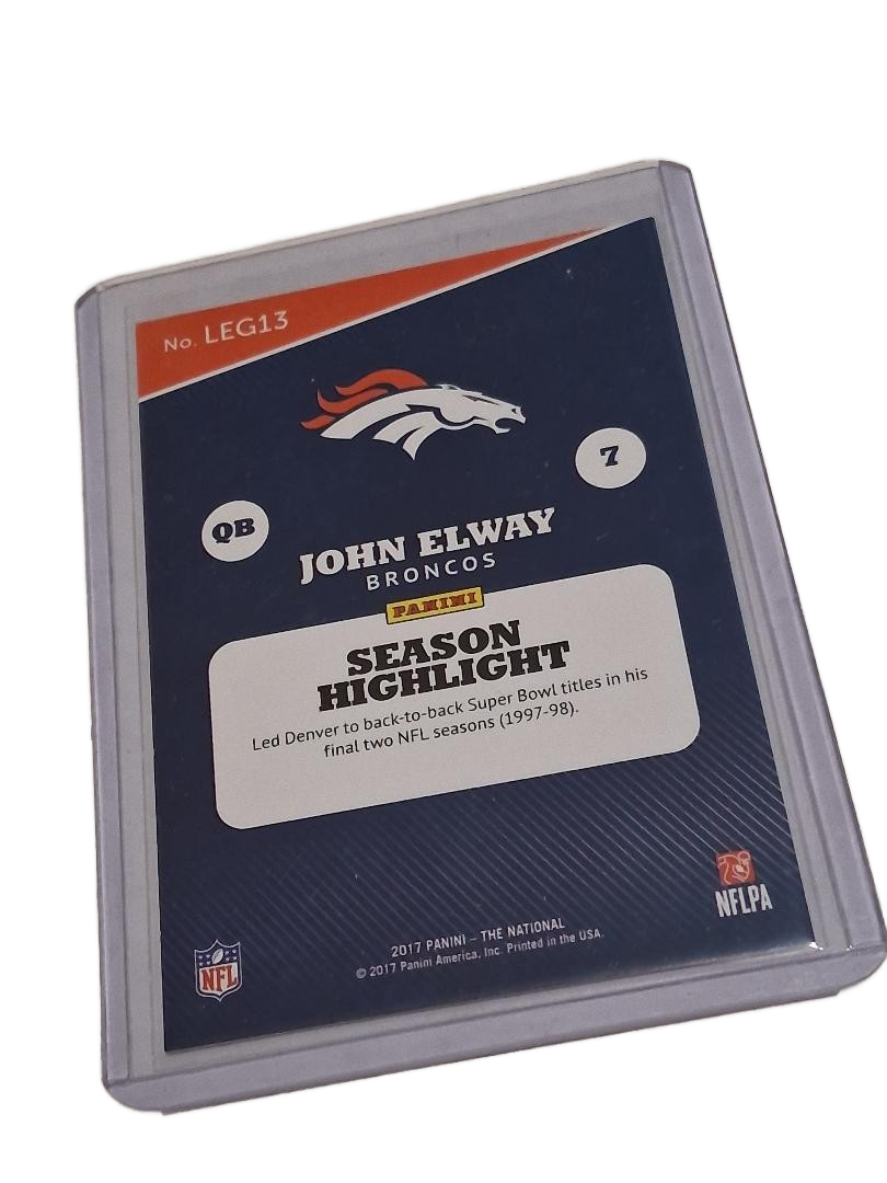 2017 Panini “The National” Silver John Elway