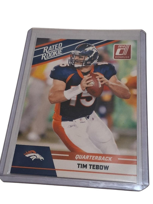 TIM TEBOW Donruss RATED ROOKIE CARD Denver Broncos Football RC Florida Gators