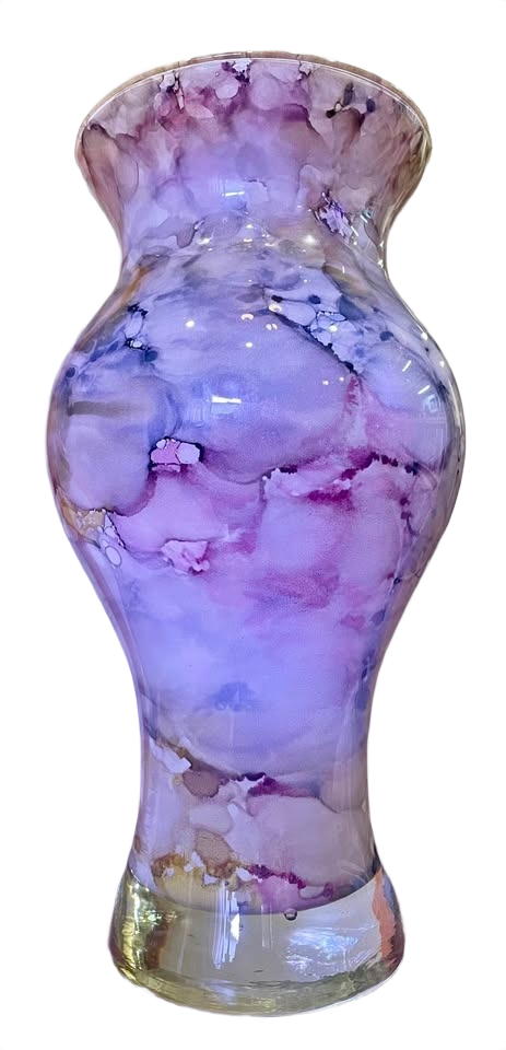 Vintage Dolce Vita by Franco Murano hand made Venetian glass vase