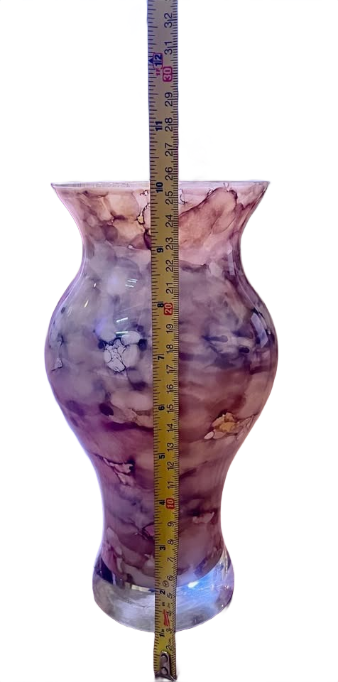 Vintage Dolce Vita by Franco Murano hand made Venetian glass vase