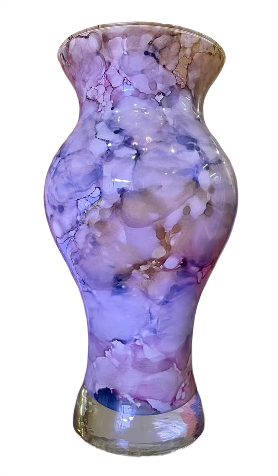 Vintage Dolce Vita by Franco Murano hand made Venetian glass vase