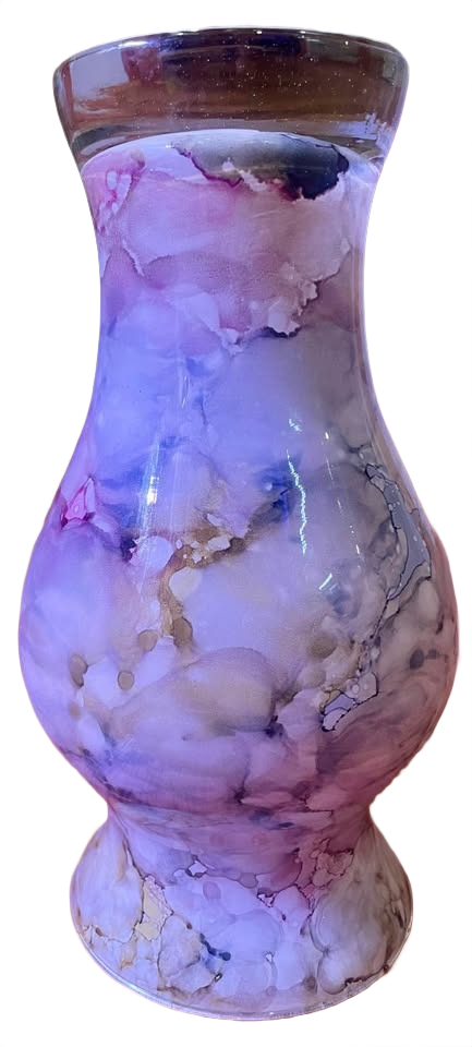 Vintage Dolce Vita by Franco Murano hand made Venetian glass vase