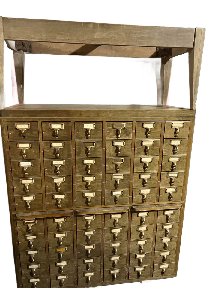 Antique Vintage Card Catalog