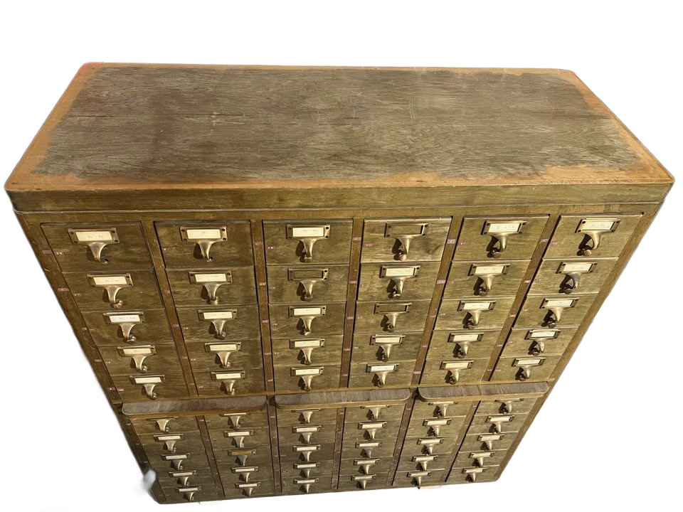 Antique Vintage Card Catalog