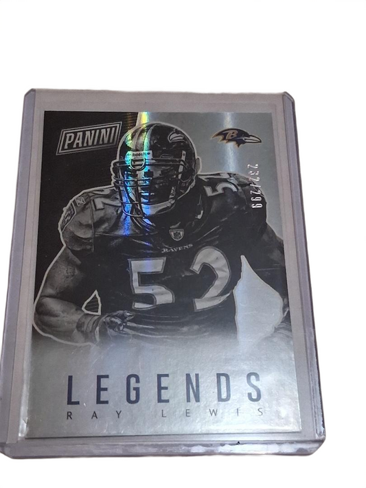 2017 Panini National Ray Lewis /299 Ravens Silver Refractor Legends #LEG12