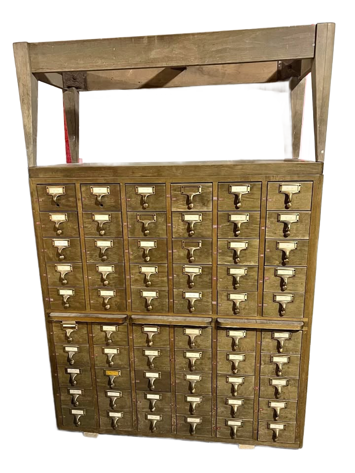 Antique Vintage Card Catalog