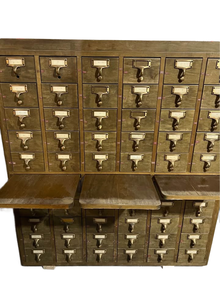Antique Vintage Card Catalog
