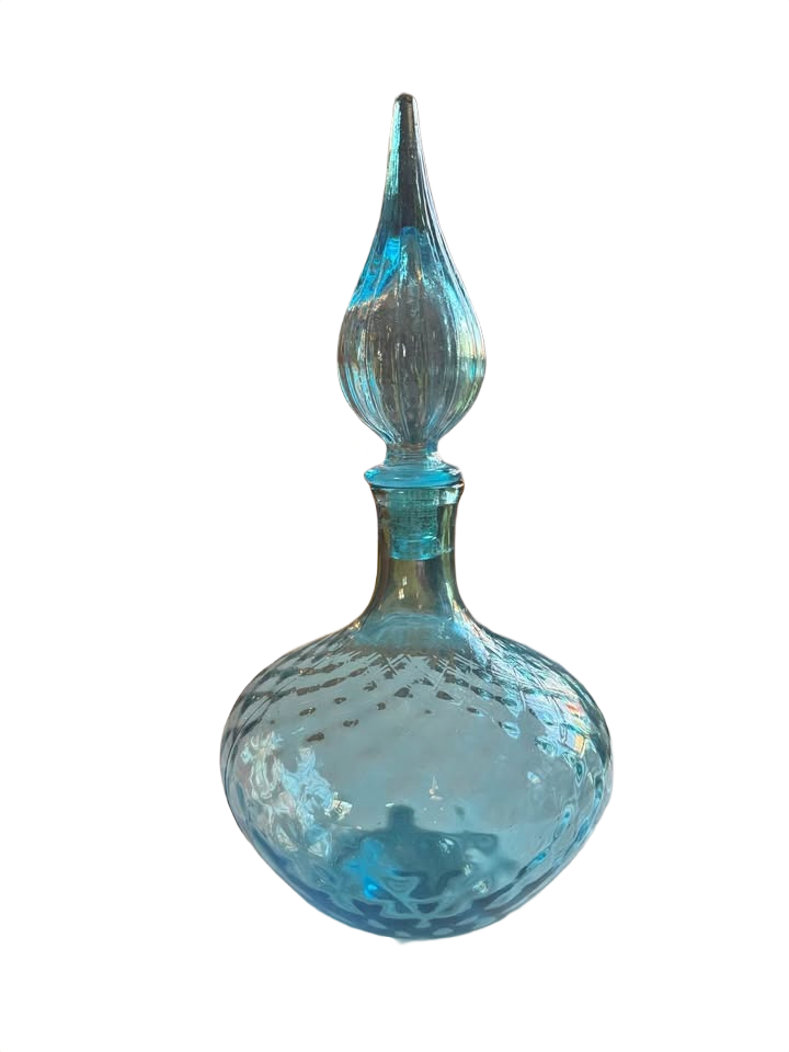 Empoli Glass Genie Bottle MCM Decor