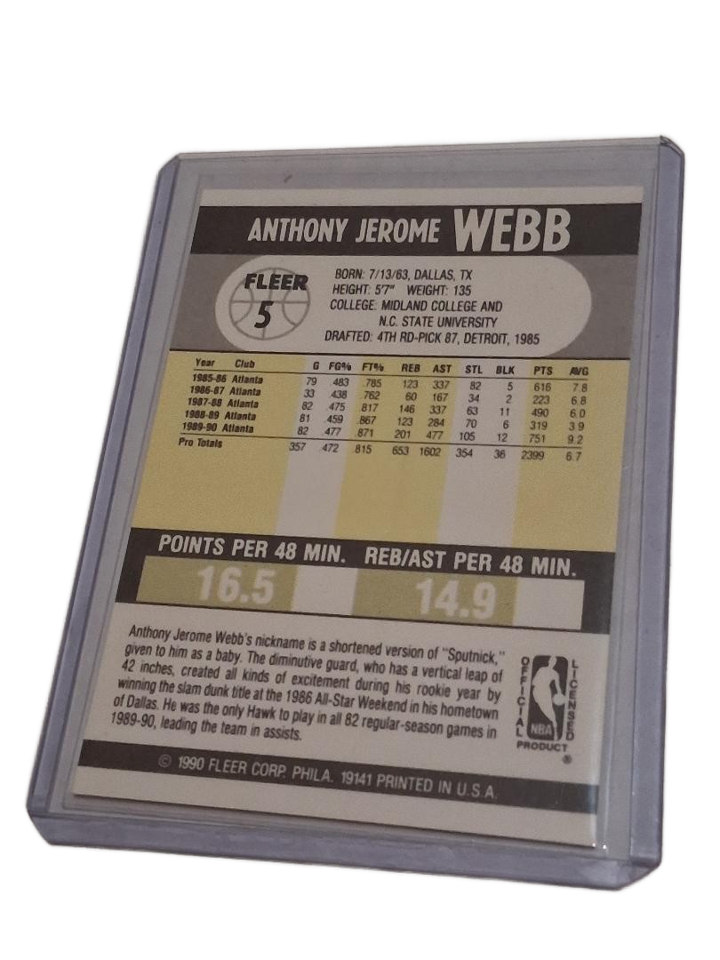 1990-91 Fleer - Muggsy Bogues #16