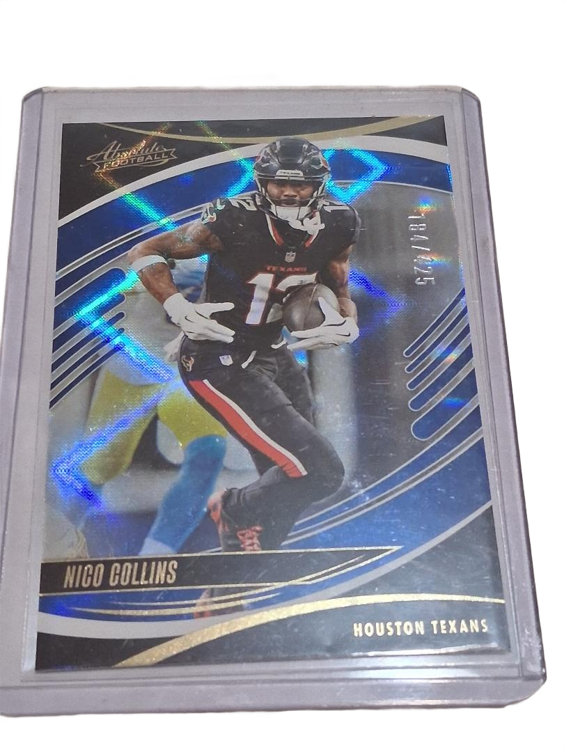 Nico Collins Panini Absolute Football card, serial-numbered 184/425
