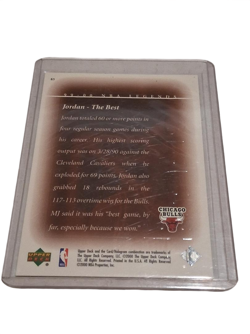 1999-00 UPPER DECK MICHAEL JORDAN NBA LEGENDS THE BEST #81 BASKETBALL CARD
