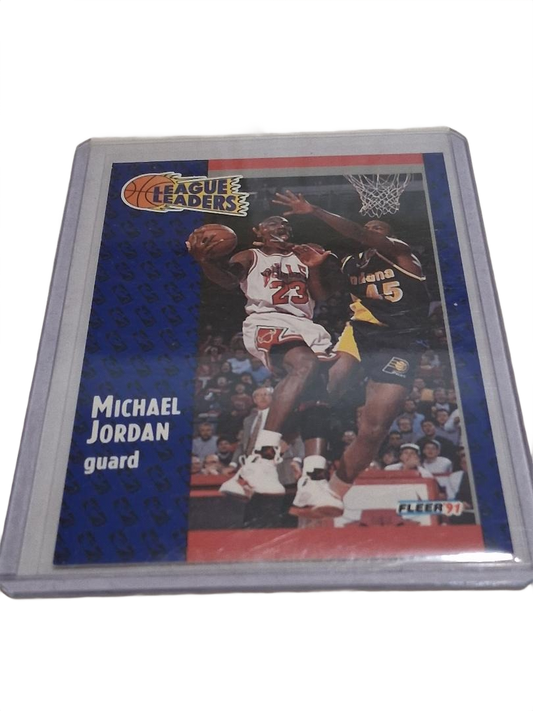 1991-92 Fleer League Leaders #220 Michael Jordan Chicago Bulls