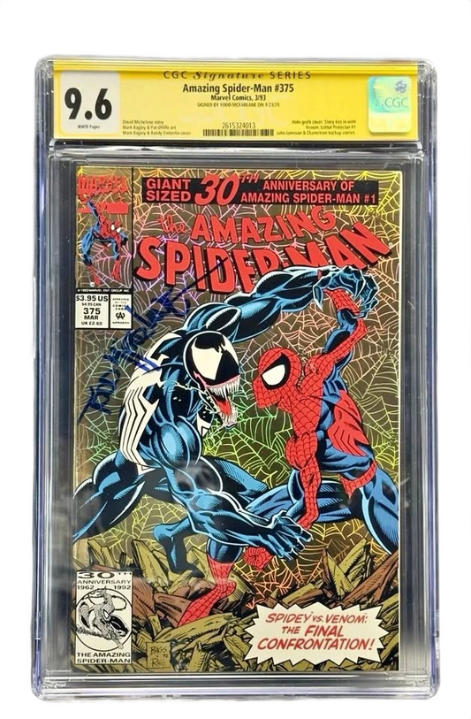 Amazing Spiderman #375 Signed By Todd McFarlane CGC 9.6