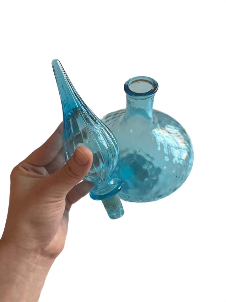 Empoli Glass Genie Bottle MCM Decor