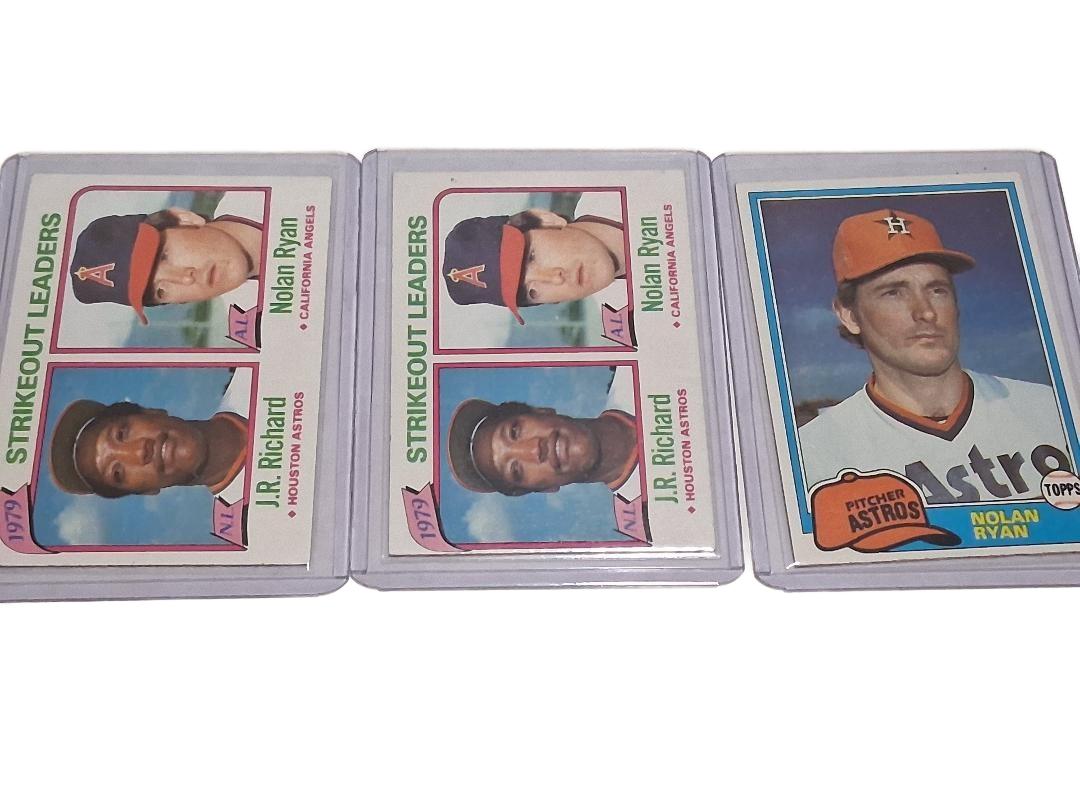 J.R. Richard/Nolan Ryan for Astros Angels AND Nolan Ryan for California Angels