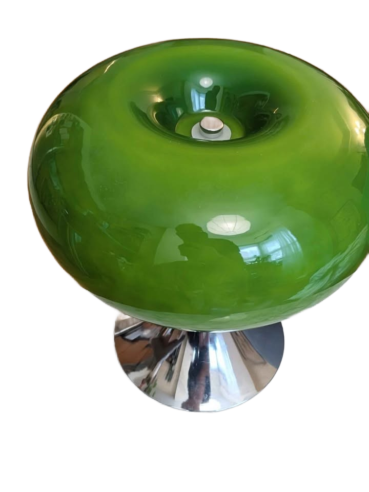 Modern Green Glass Table Lamp – USB + 3 Light Modes
