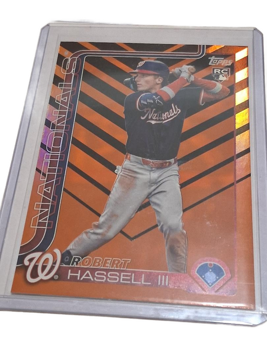 2025 Topps Update Holiday Foil Robert Hassell III #US109 Nationals