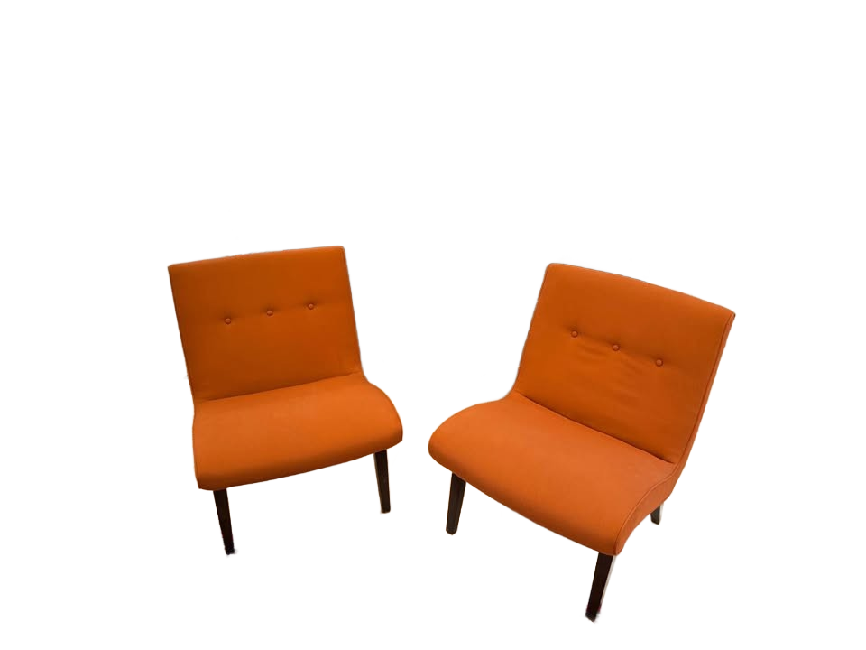 Danish style Room and Board Delia accent chairs X2