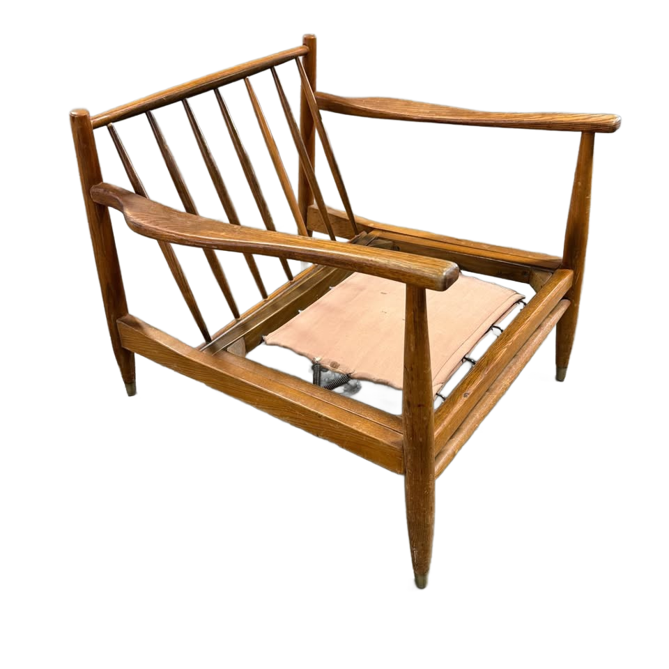Folke Ohlsson for Dux style mid century modern lounge chairs 1950s