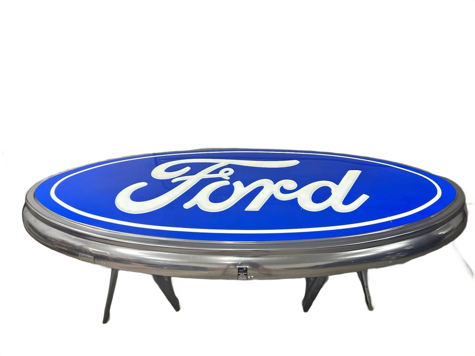 Ford Oval Dealer LED Lighted Sign 9.5 ft x 4 ft Authentic Factory Dealership OEM