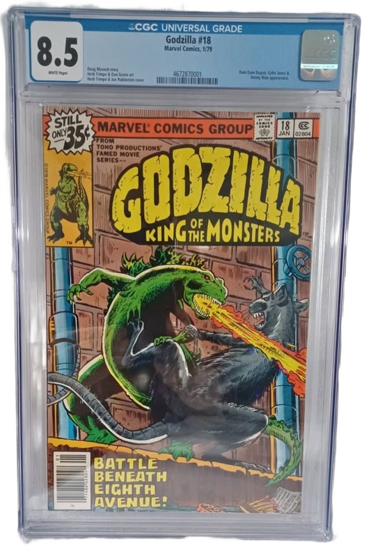 GODZILLA KING OF THE MONSTERS #18 MARVEL COMICS 1/79 CGC 8.5