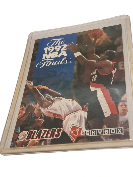 1992-93 Skybox Basketball Clyde Drexler Trail Blazers 1992 NBA Finals Jordan 315