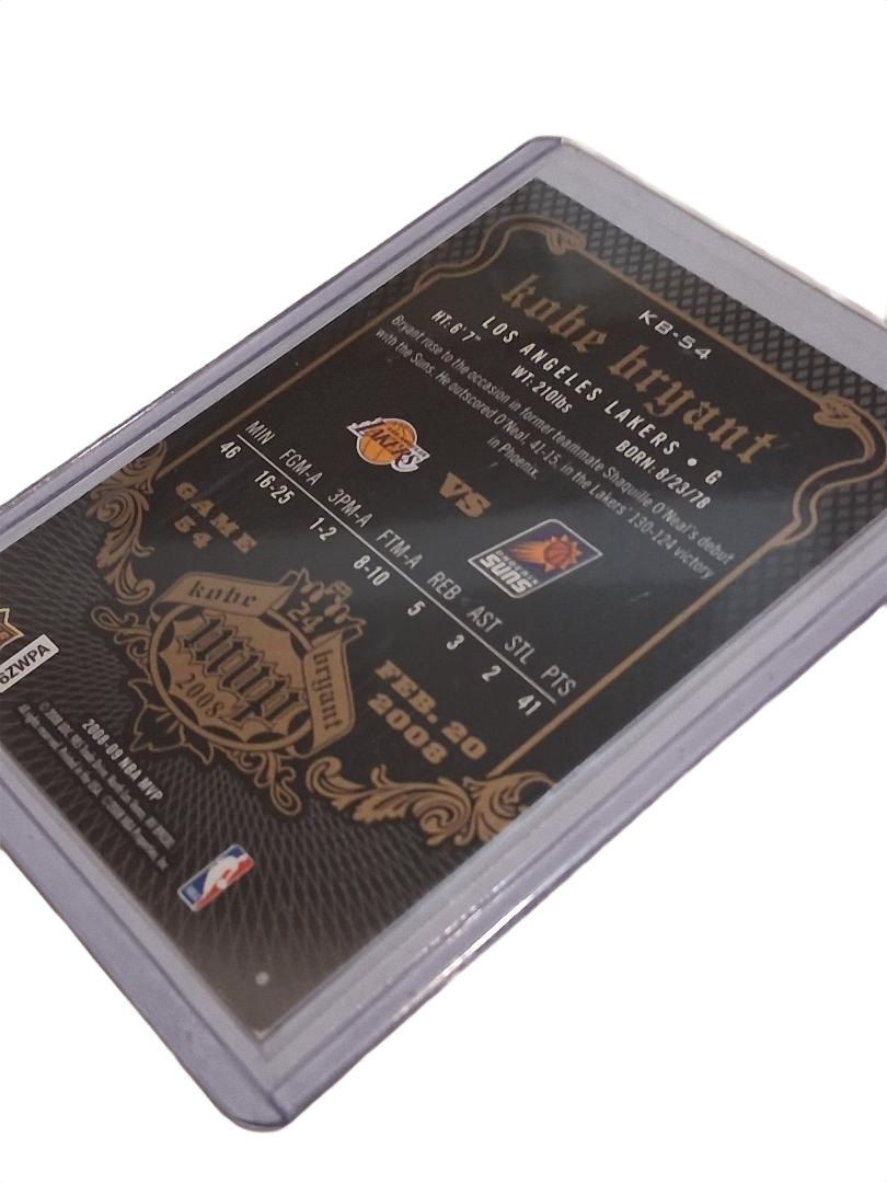 2008-09 Upper Deck MVP Basketball Game # 54 # KB 54 Kobe Bryant