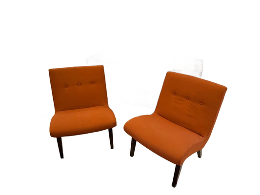 Danish style Room and Board Delia accent chairs X2