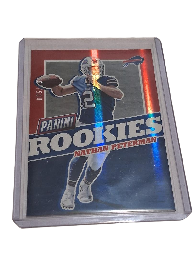 RARE 2017 PANINI NATHAN PETERMAN ROOKIE CARD RC FB49