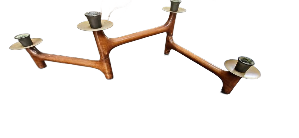 1960 MCM Vintage Danish Modern Candelabra