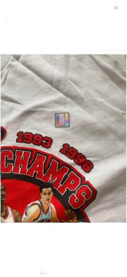 Vintage 90s Chicago Bulls 1997 NBA Champs Starter T Shirt