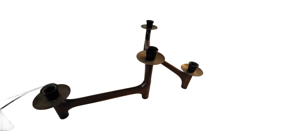 1960 MCM Vintage Danish Modern Candelabra