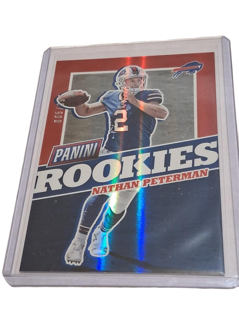 RARE 2017 PANINI NATHAN PETERMAN ROOKIE CARD RC FB49