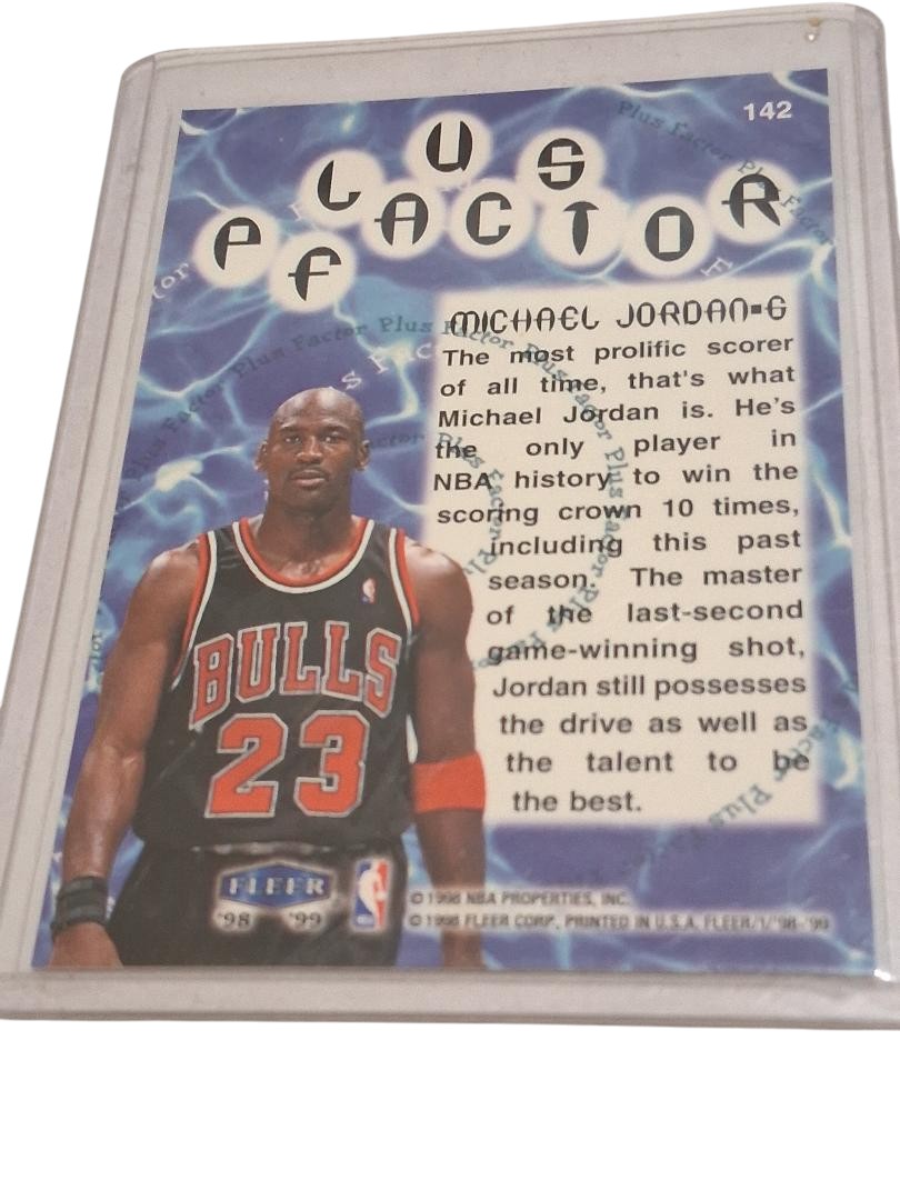 Michael Jordan  1998-99 Fleer Tradition Plus Factor #142