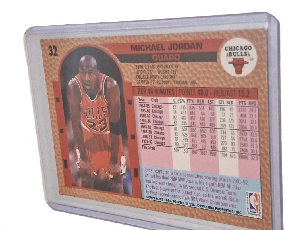 1992-93 Fleer Michael Jordan #32 Bulls