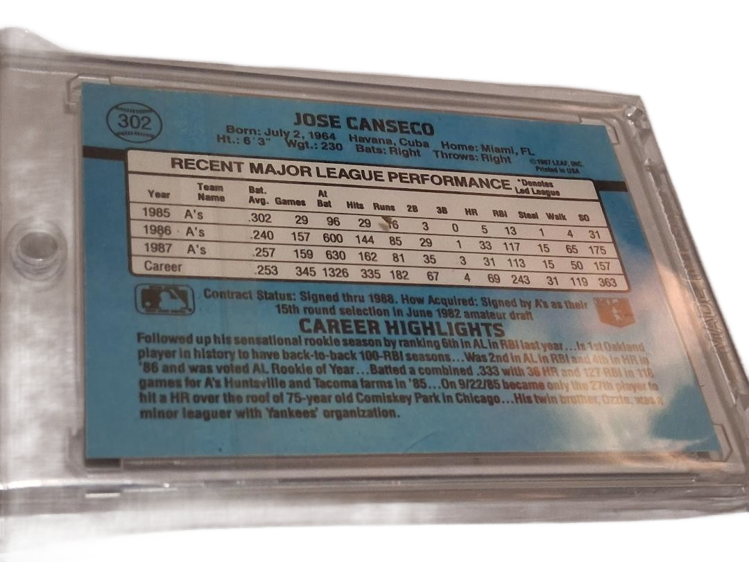 Jose Canseco 1988 Donruss #302