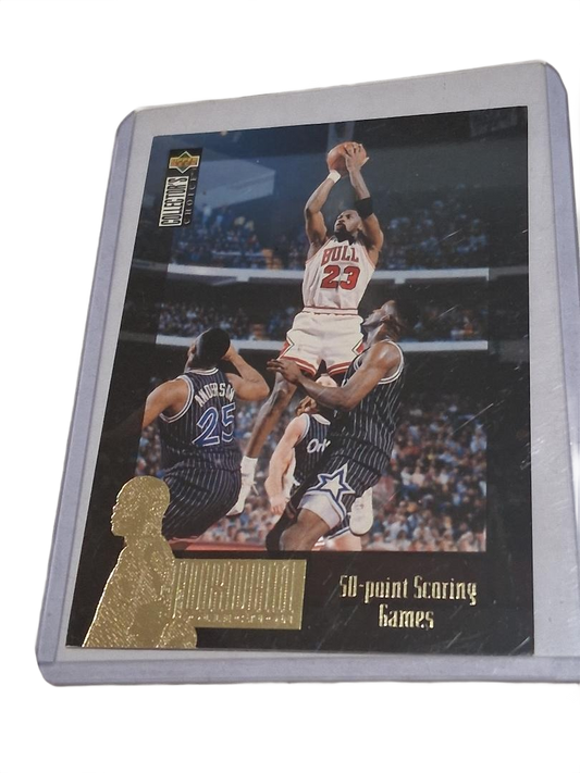1995-96 Collector's Choice Jordan Collection #JC10 Michael Jordan Bulls 50 Point