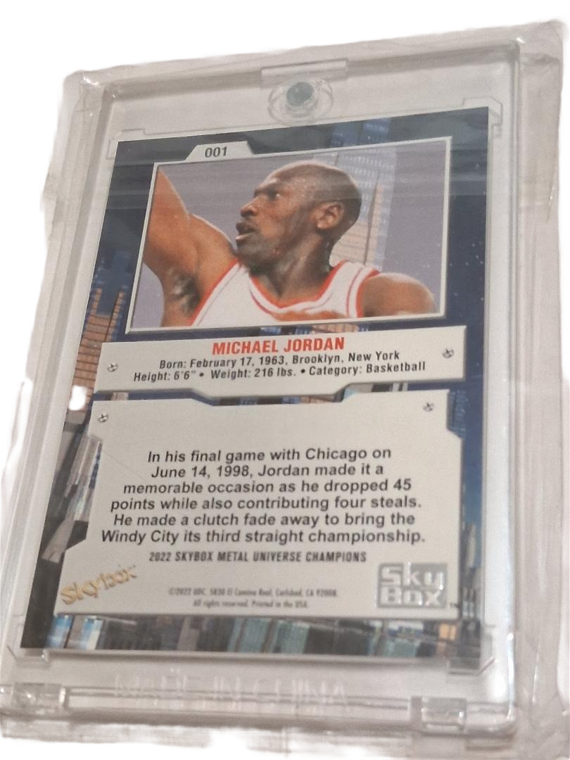MICHAEL JORDAN 2022-23 Upper Deck Skybox Metal Universe #001 CHICAGO BULLS