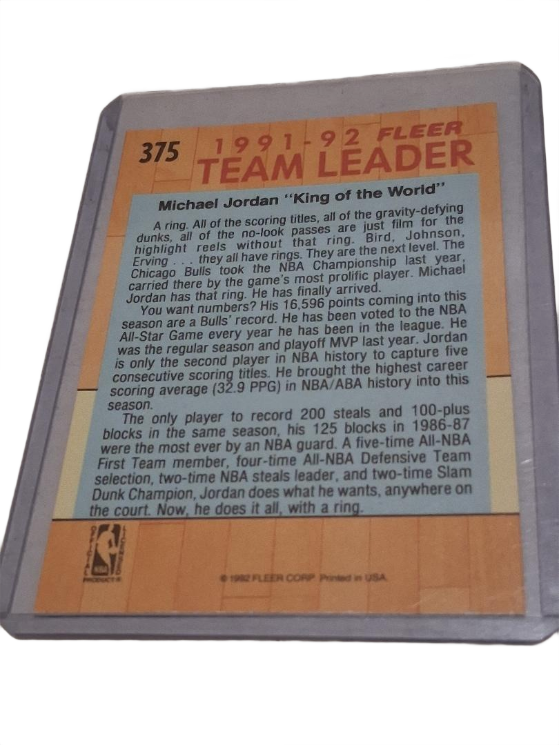 1991-92 Fleer #375 Michael Jordan TL