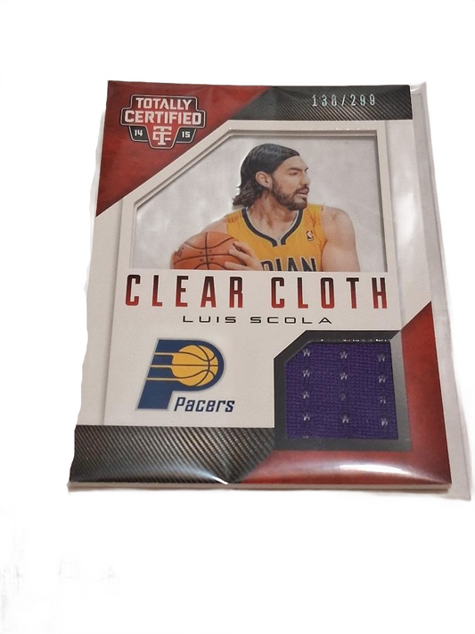 2014–15 Panini Totally Certified Clear Cloth Luis Scola 138/299