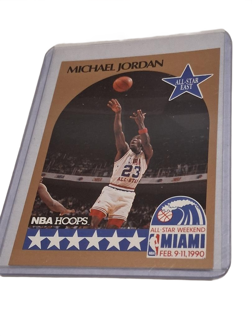 Michael Jordan Card - 90’s SP AUTHENTIC GOLD BORDER ALL STAR BULLS JERSEY #23
