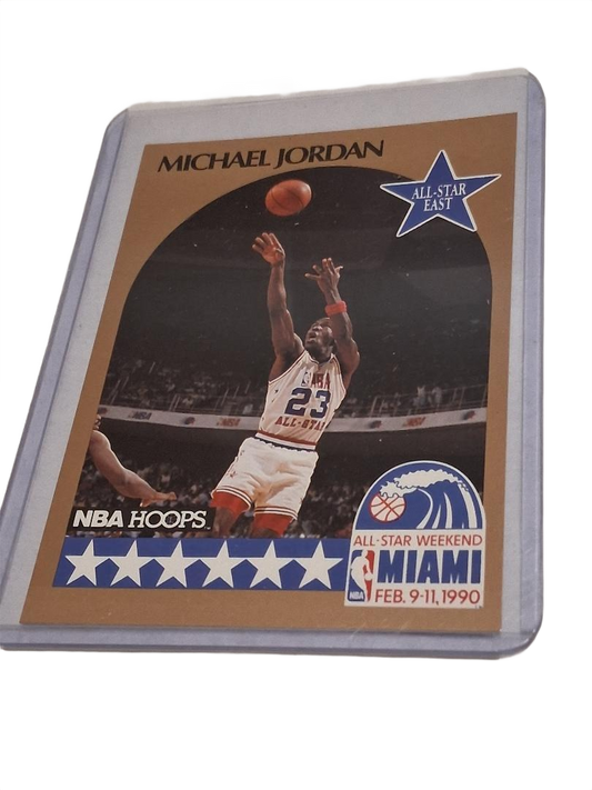 Michael Jordan Card - 90’s SP AUTHENTIC GOLD BORDER ALL STAR BULLS JERSEY #23